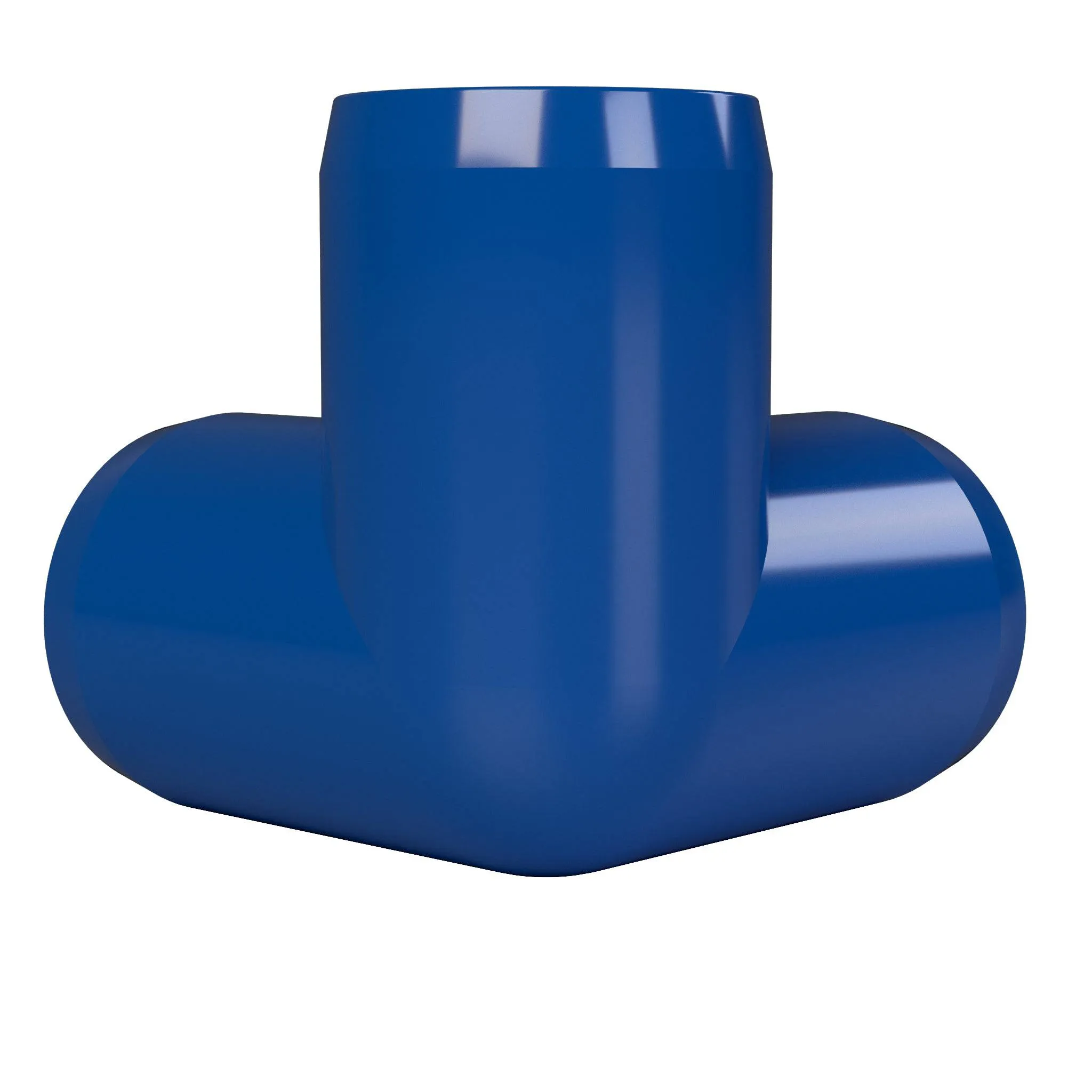 1 in. 3-Way PVC Elbow Fitting, Furniture Grade  - Blue