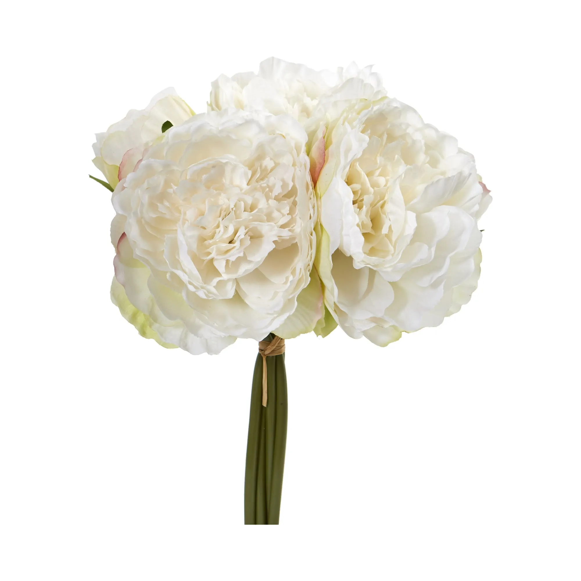 11" Artificial Peony Bouquet (Set of 6) - Low Maintenance, Life-Like & Vibrant Silk Flowers For Busy People.