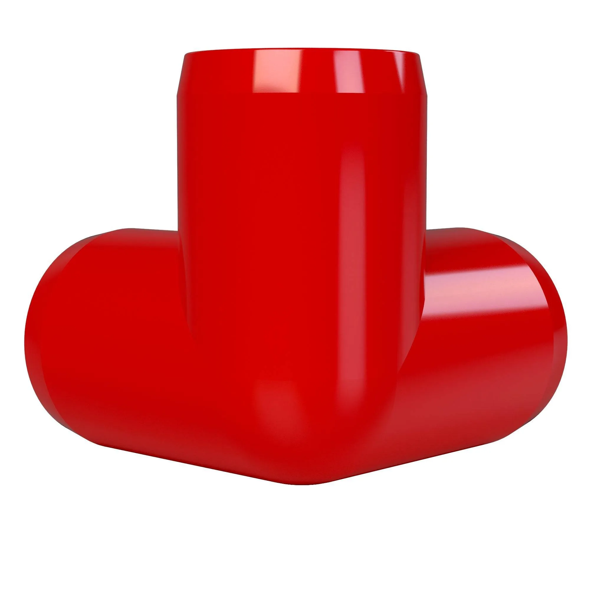 3/4 in. 3-Way PVC Elbow Fitting, Furniture Grade  - Red