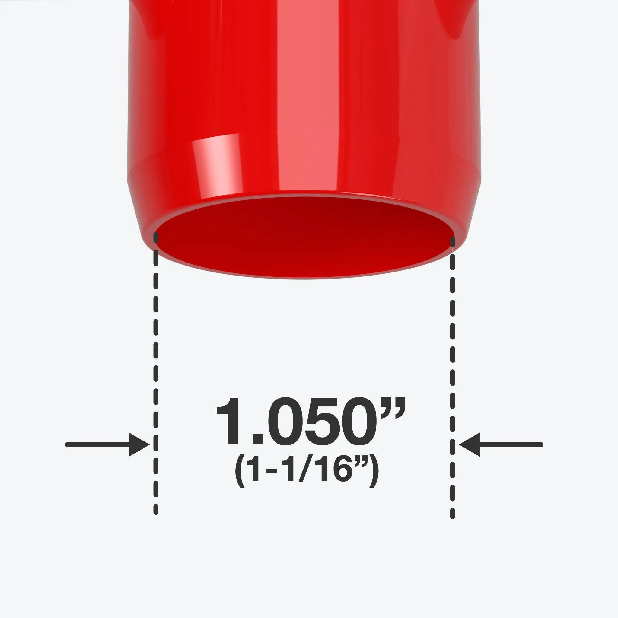 3/4 in. 3-Way PVC Elbow Fitting, Furniture Grade  - Red