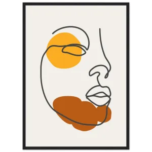 Abstract Face Minimalist Wall Art