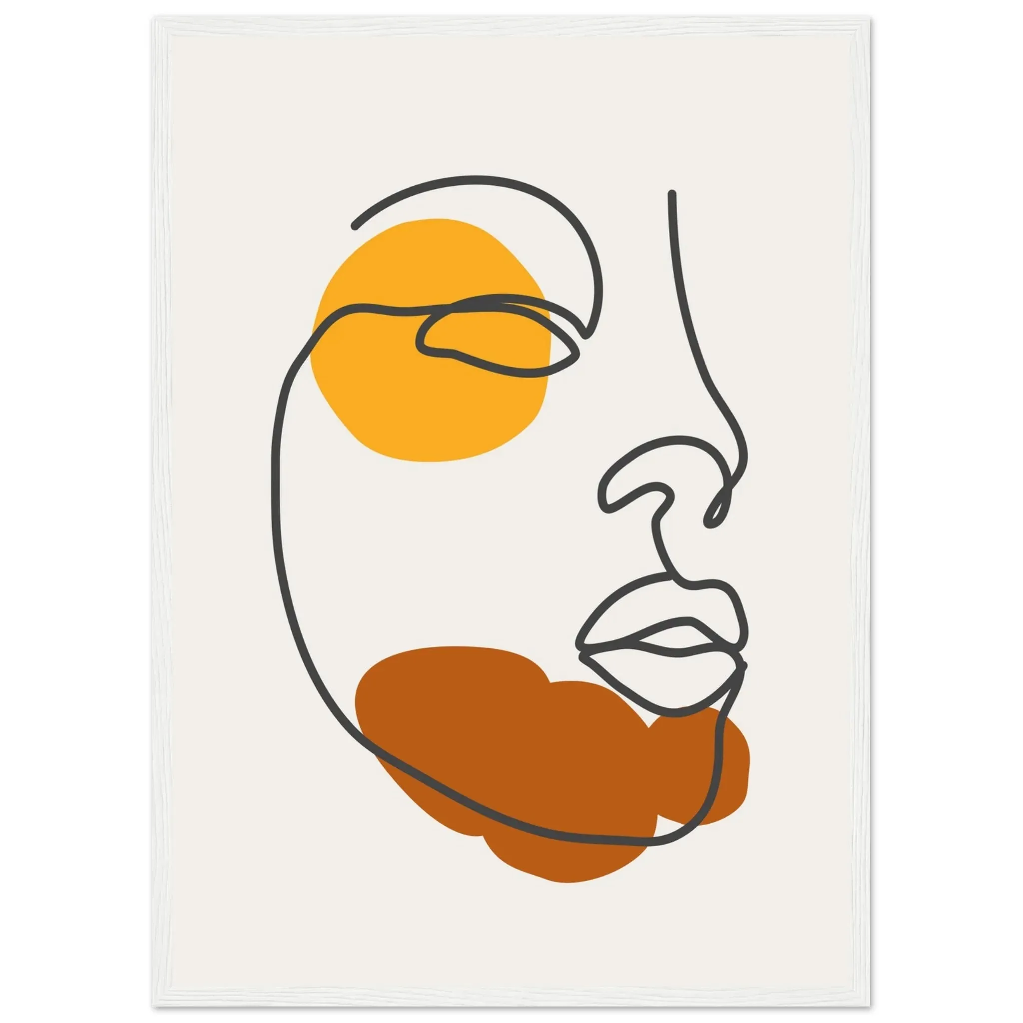 Abstract Face Minimalist Wall Art