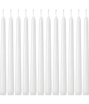 AD Art Creations A Grade Perafin Wax 10" X 1" (inch) Long Taper Candles for Party, Birthday Party, Dinner Table, Living Room Décor Unscented Set of 16