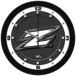 Akron Zips Wall Clock - Carbon Fiber Textured