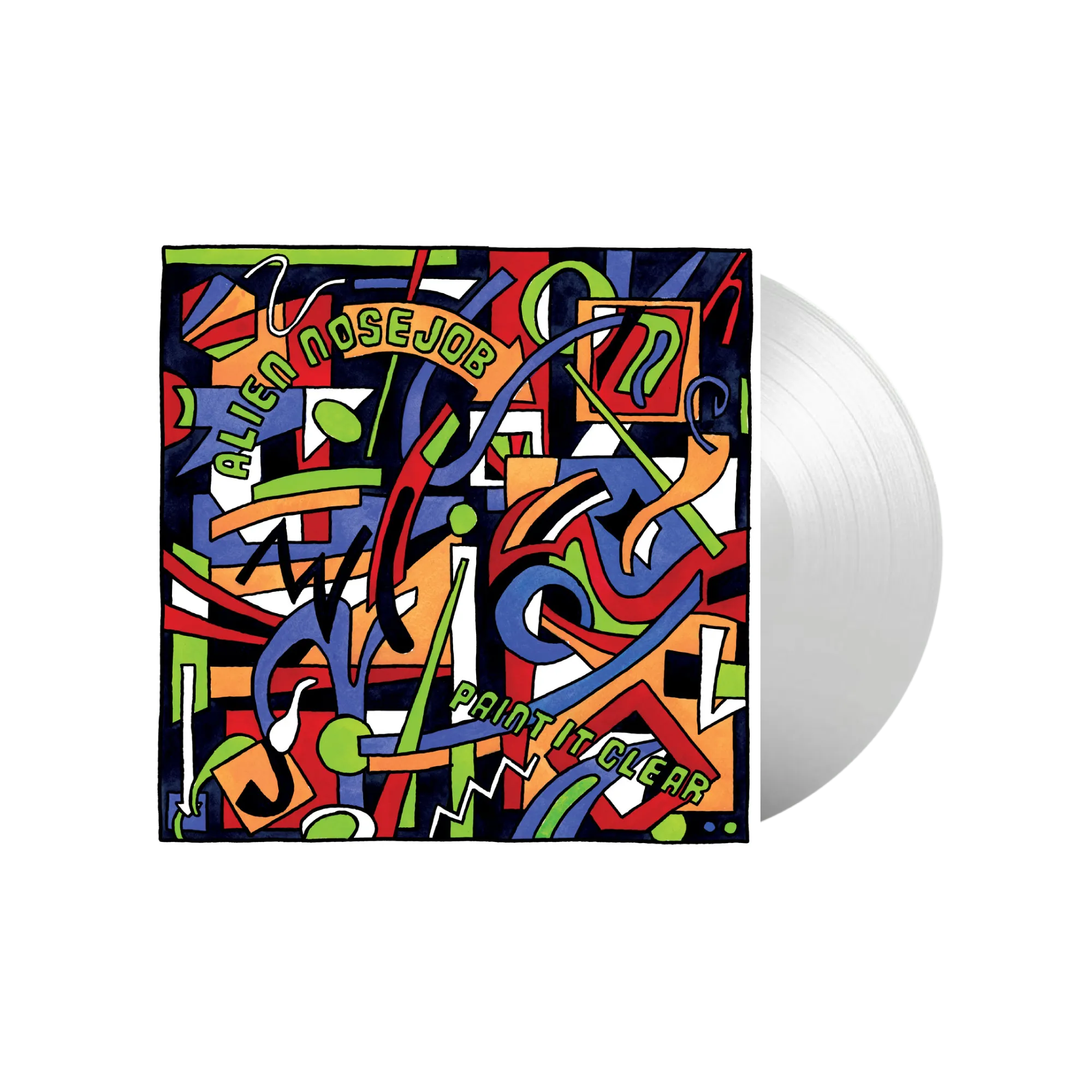 Alien Nosejob / Paint It Clear LP Clear Vinyl