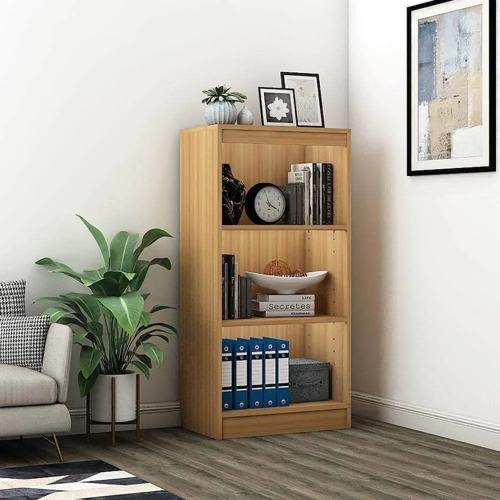 Alpha Bookcase, 4 shelves, 48" high, Misty Oak