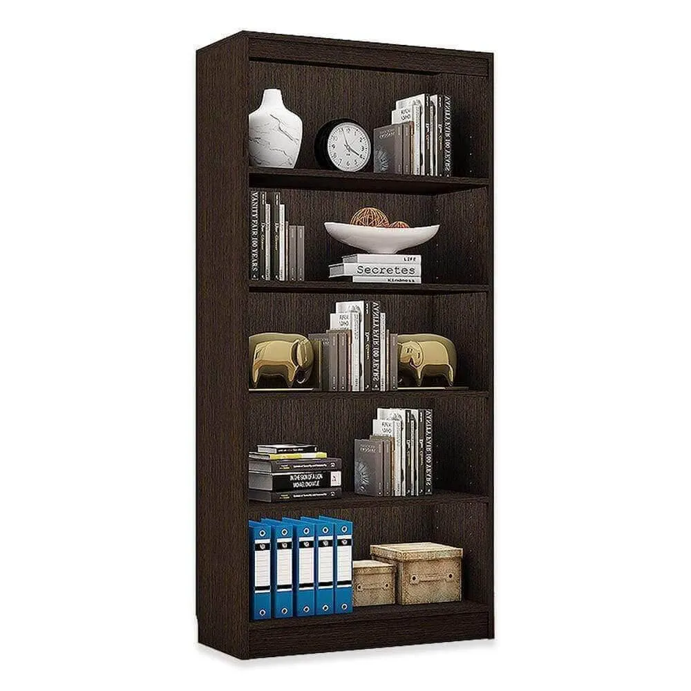 Alpha Bookshelf, 5 shelf, 67" high, Classic Wenge