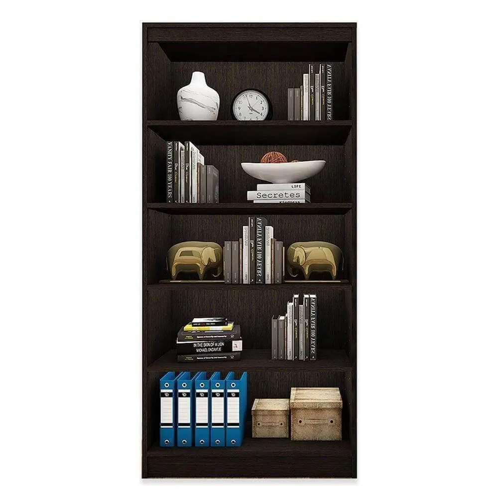 Alpha Bookshelf, 5 shelf, 67" high, Classic Wenge