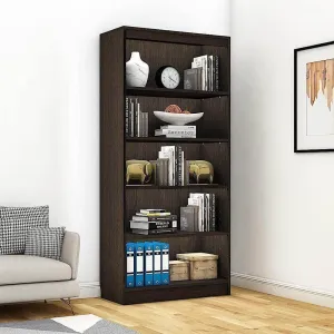 Alpha Bookshelf, 5 shelf, 67" high, Classic Wenge