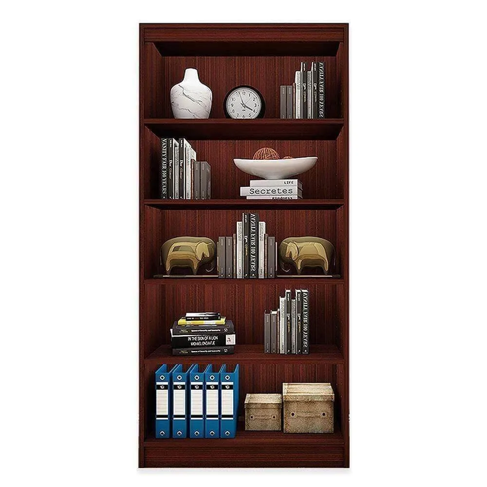 Alpha Bookshelf, 5 shelves, 67" high, Mahogany