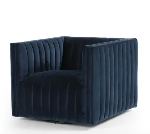 AUGUSTINE SWIVEL CHAIR, SAPPHIRE NAVY