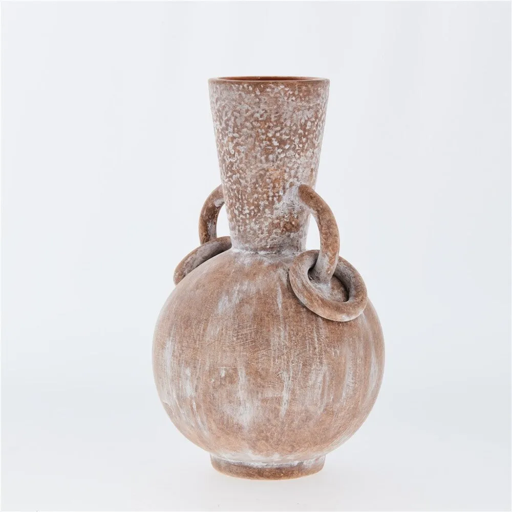 Avillia vase H26.6 cm. terracotta