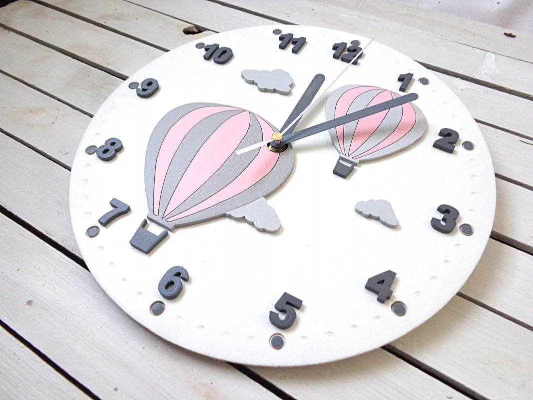 Balloon Theme Kids Room Wall Clock