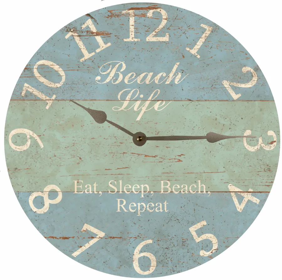 Beach Life Clock