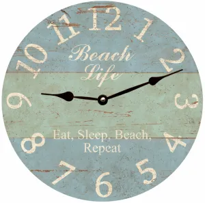 Beach Life Clock