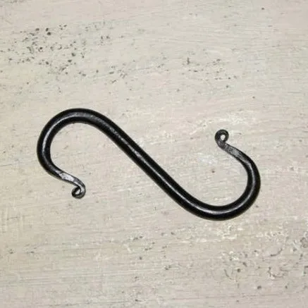 Black Iron "S" Hook - Multiple Sizes