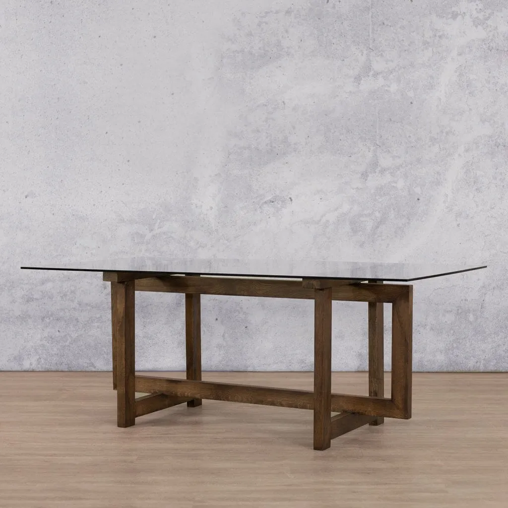 Bolton Glass Dining Table - 2.4M / 8 or 10 Seater