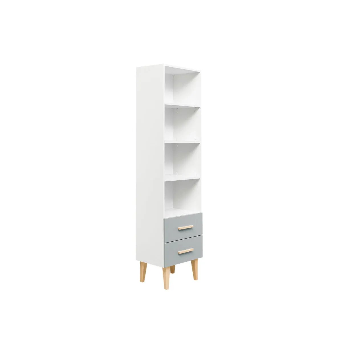 Bopita Bookcase Emma White/Grey (Pre-Order; Est. Delivery in 6-10 Weeks)