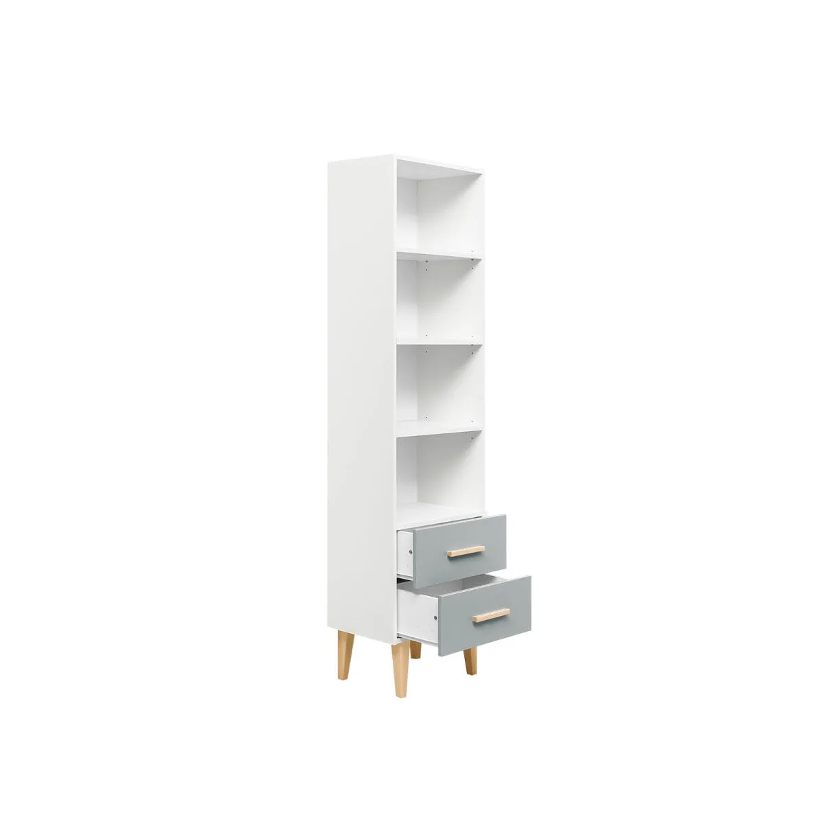 Bopita Bookcase Emma White/Grey (Pre-Order; Est. Delivery in 6-10 Weeks)