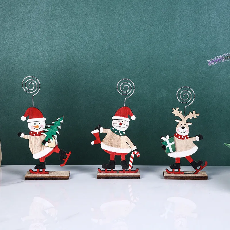 Bulk Christmas Desktop Decorations with Santa Claus Snowman Elk Holiday Gifts for Family Friends Wholesale