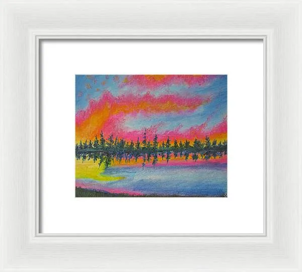 Candycane Sunset - Framed Print