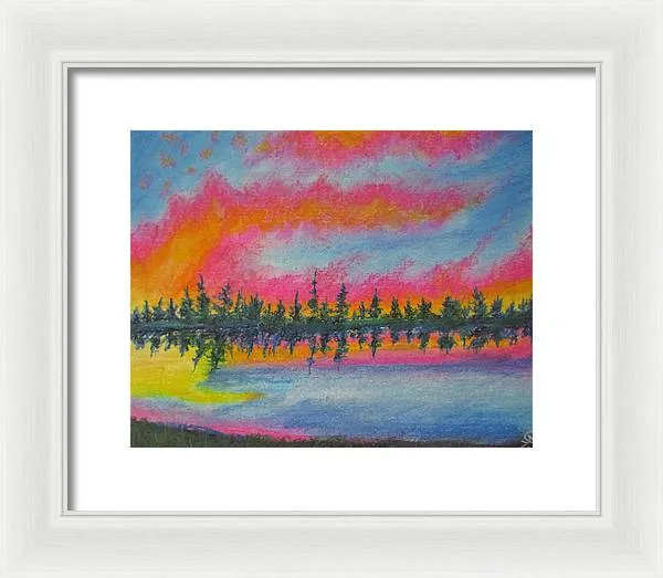 Candycane Sunset - Framed Print