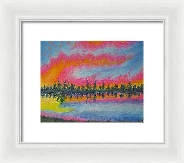 Candycane Sunset - Framed Print