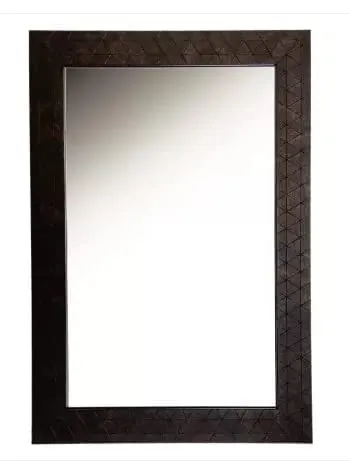 Cheval Glasses Designer Bathroom Mirror Wall Mirrors for Bedroom Decorative Wall Mirror Black - 16x20Inches