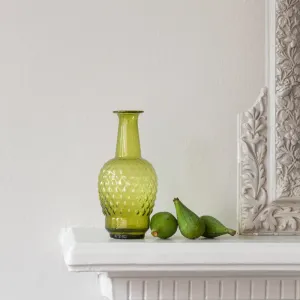 Colourful Recycled Glass Vase - Jade E