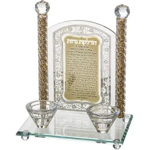 Crystal Candlesticks 24 Cm - Candle Lighting