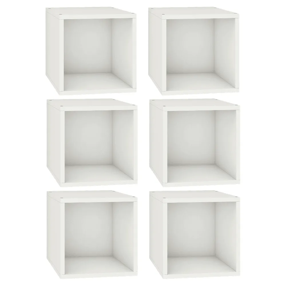 Cubox Storage Cubes, 30 x 30 cm, Frosty White (Set of 6)