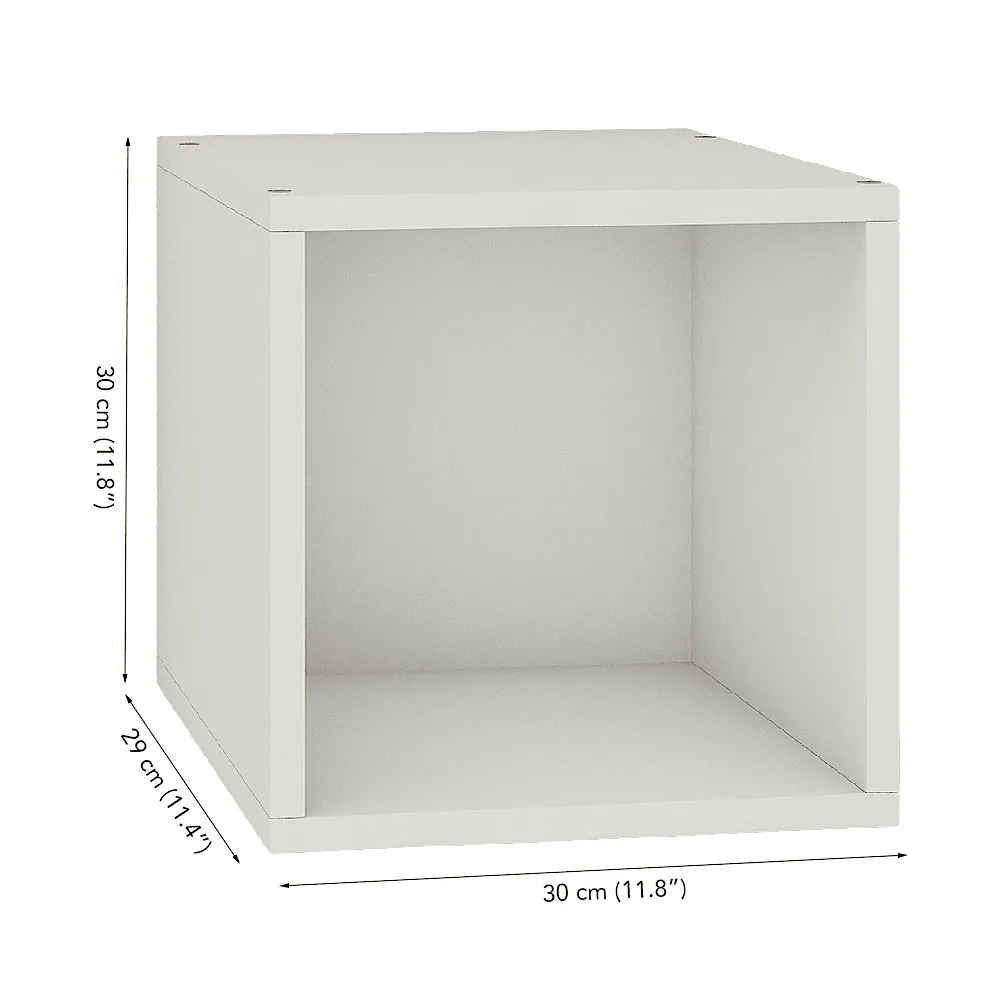 Cubox Storage Cubes, 30 x 30 cm, Frosty White (Set of 6)