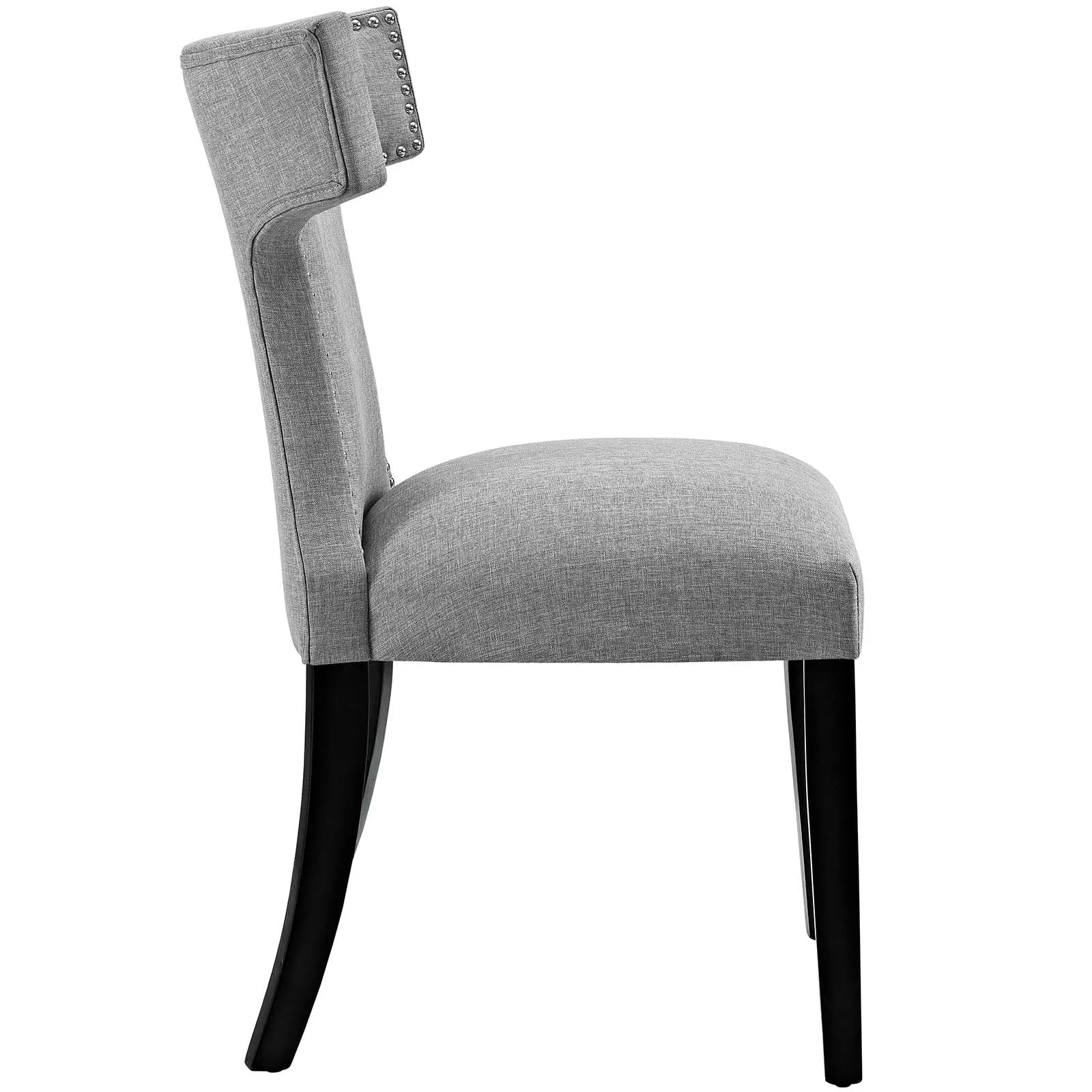 Curve Dining Side Chair Fabric Set of 2