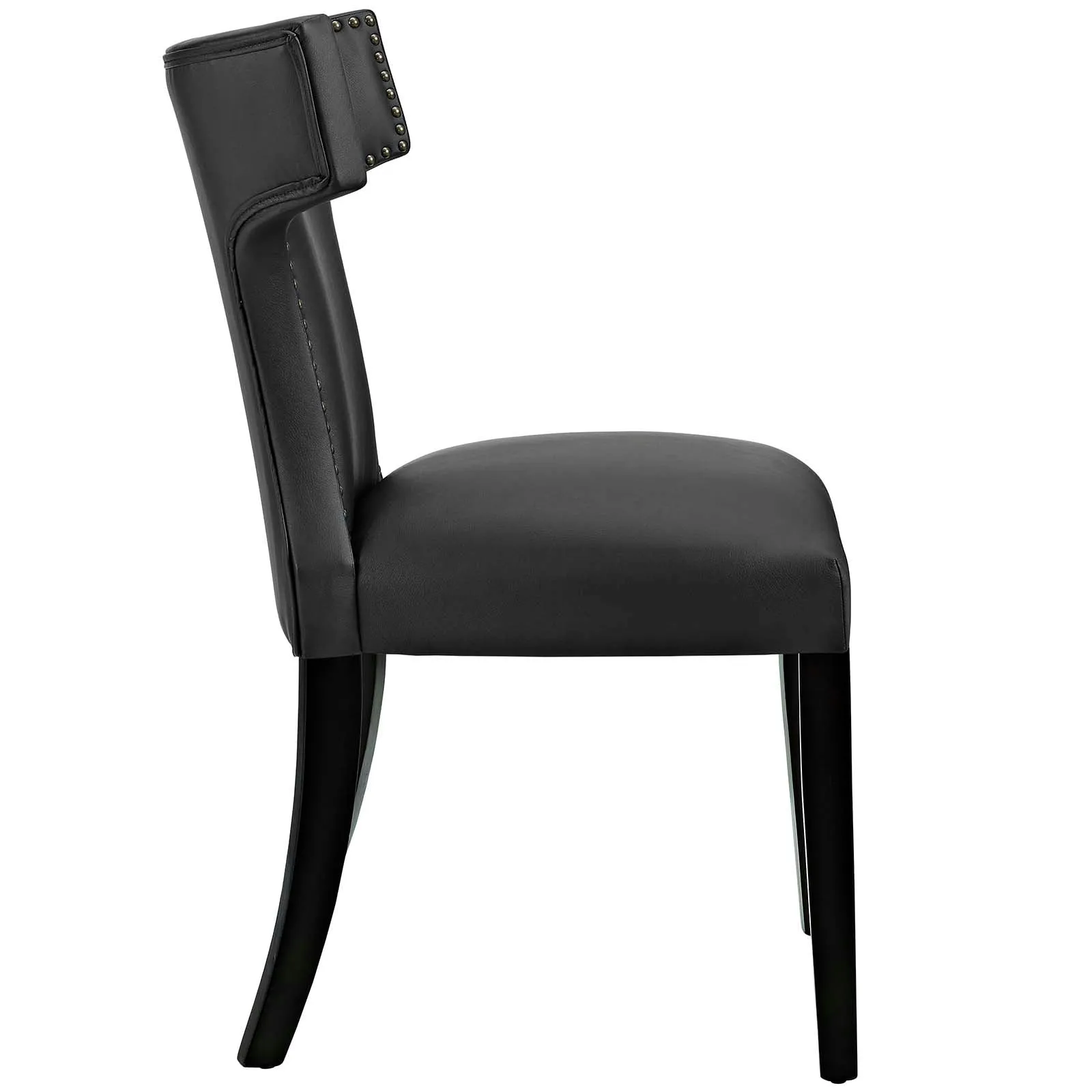 Curve Dining Side Chair Vinyl Set of 2