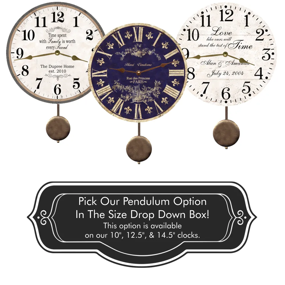 Custom Quote Clock- Personalized Timepiece with Your Words