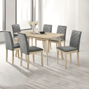 Daminux Wooden Dining Set (1 6)