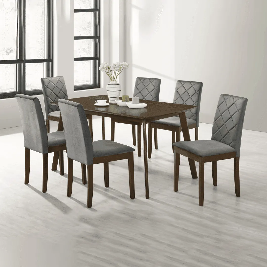 Daminux Wooden Dining Set (1 6)