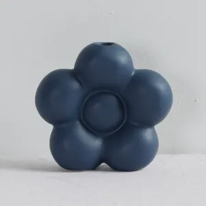 Floral Bloom Vase - Midnight