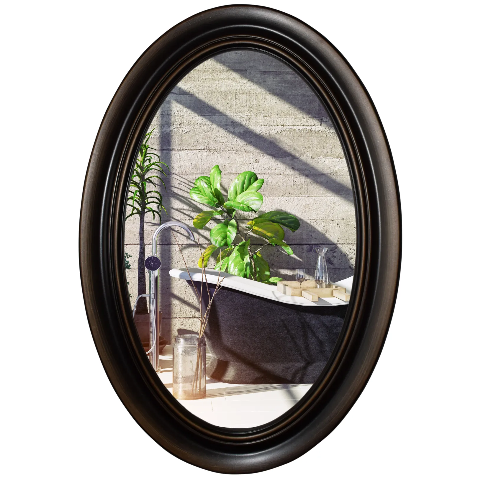 Framed Oval Mirrors