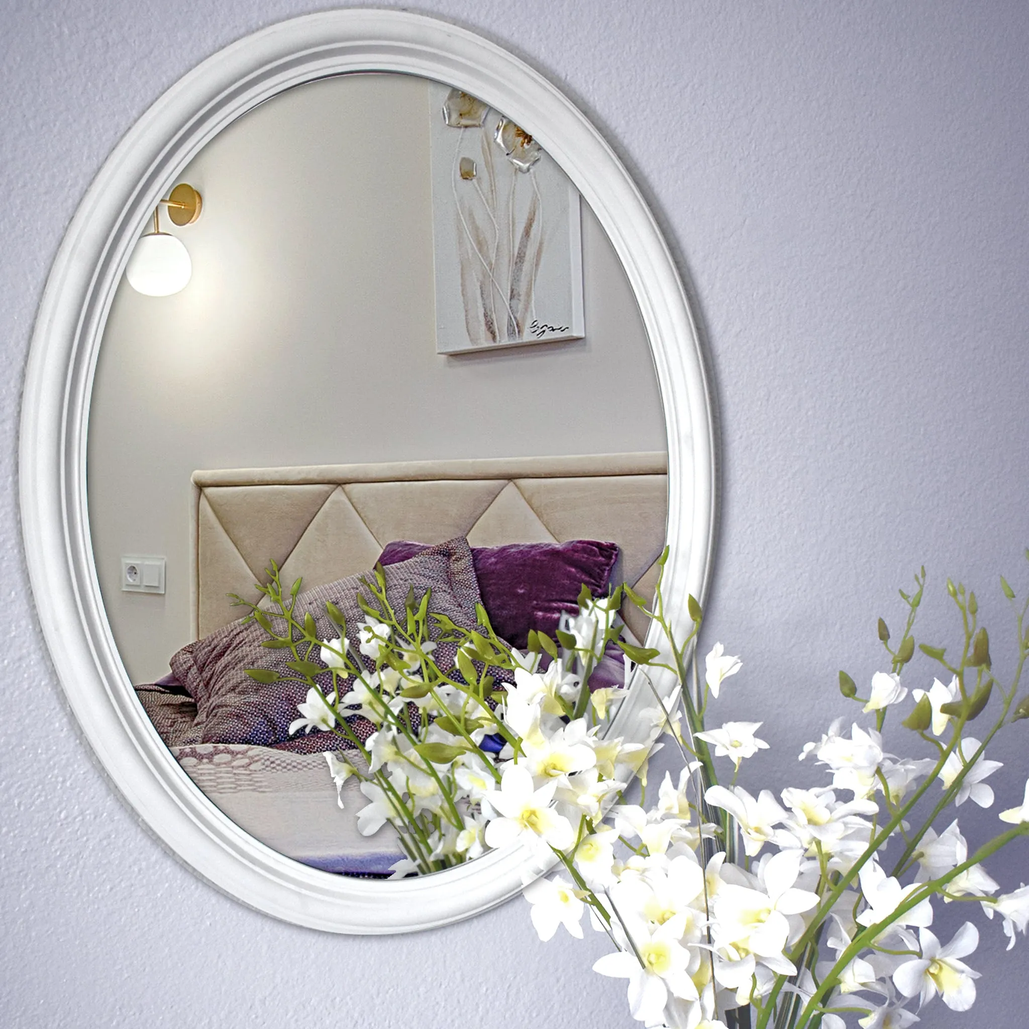 Framed Oval Mirrors