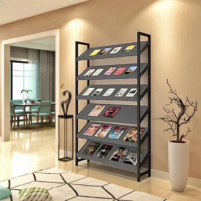 Freestanding Bookshelf Multilayer Tall Bookshelf Open Bookshelves and Bookcases