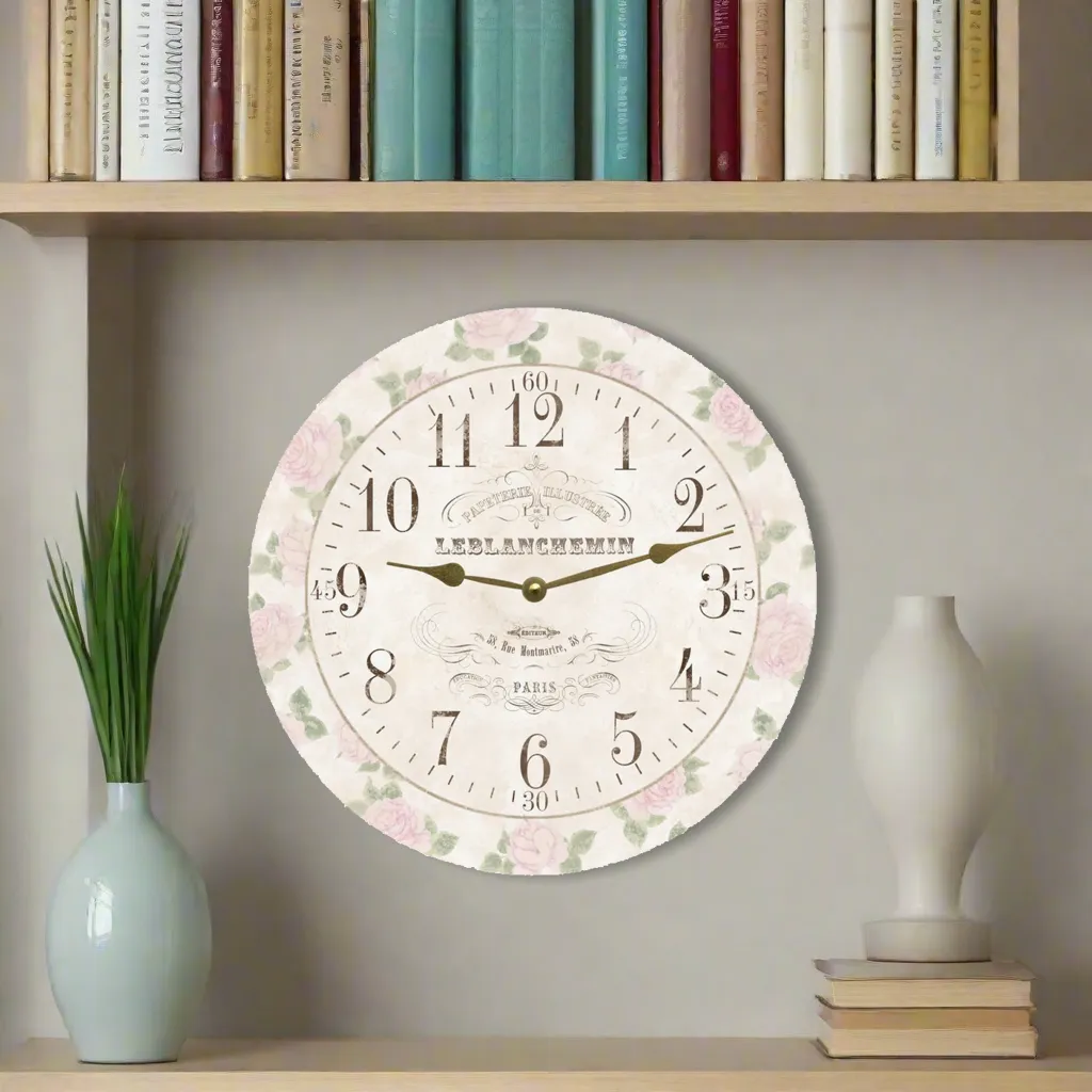 French Rose Clock