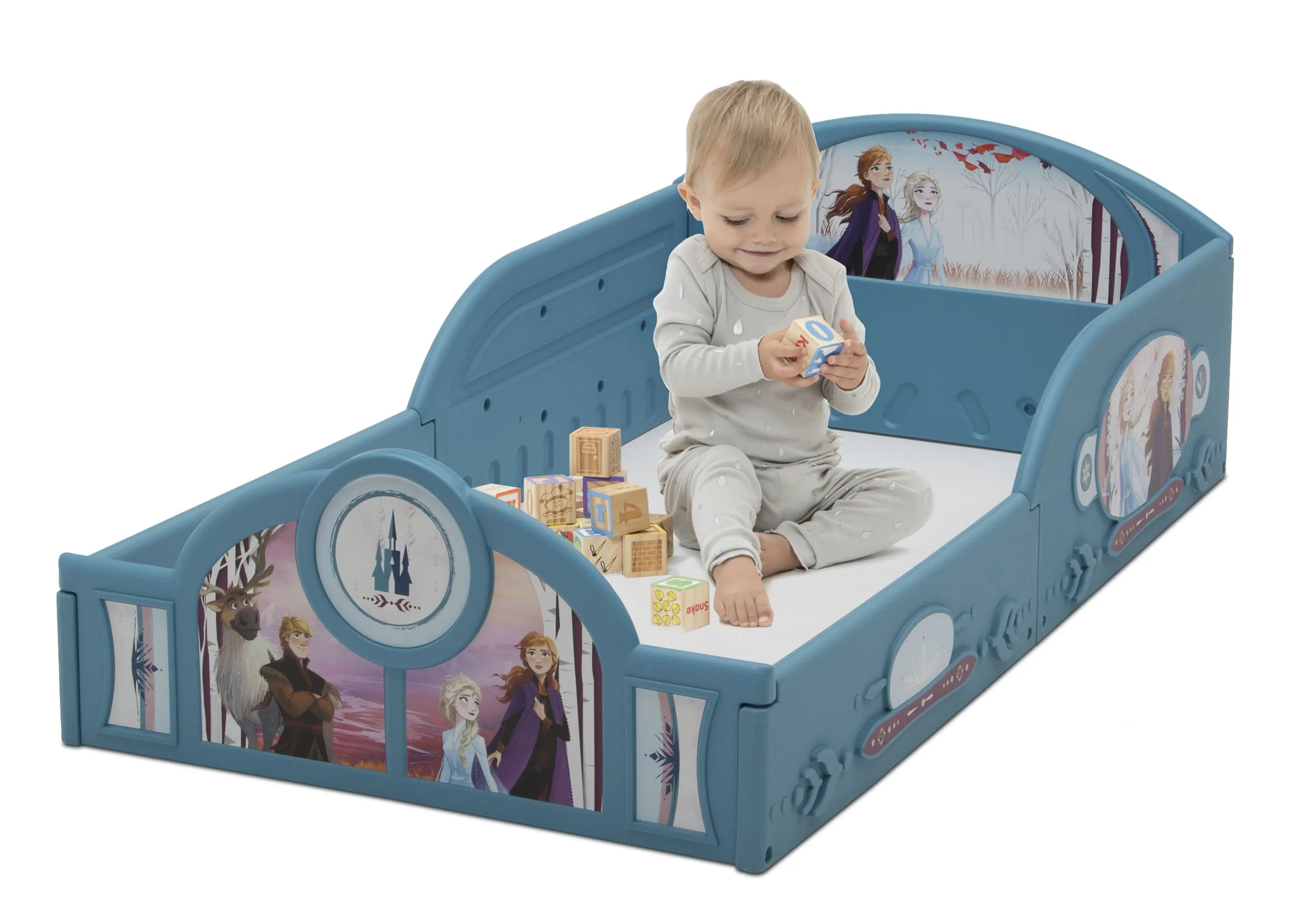 Frozen II Plastic Sleep and Play Toddler Bed