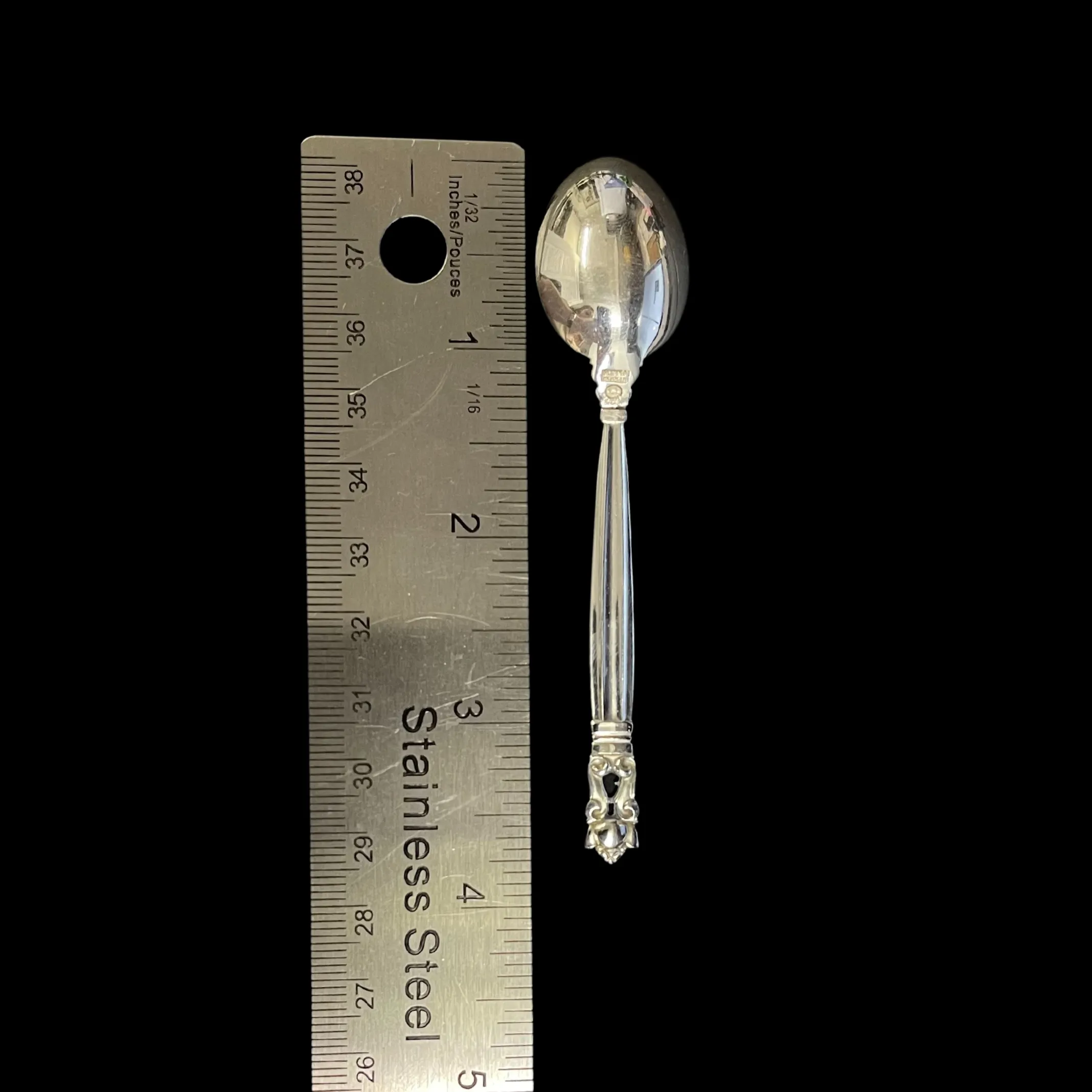 Georg Jensen Acorn 925 Sterling Silver Coffee Spoon