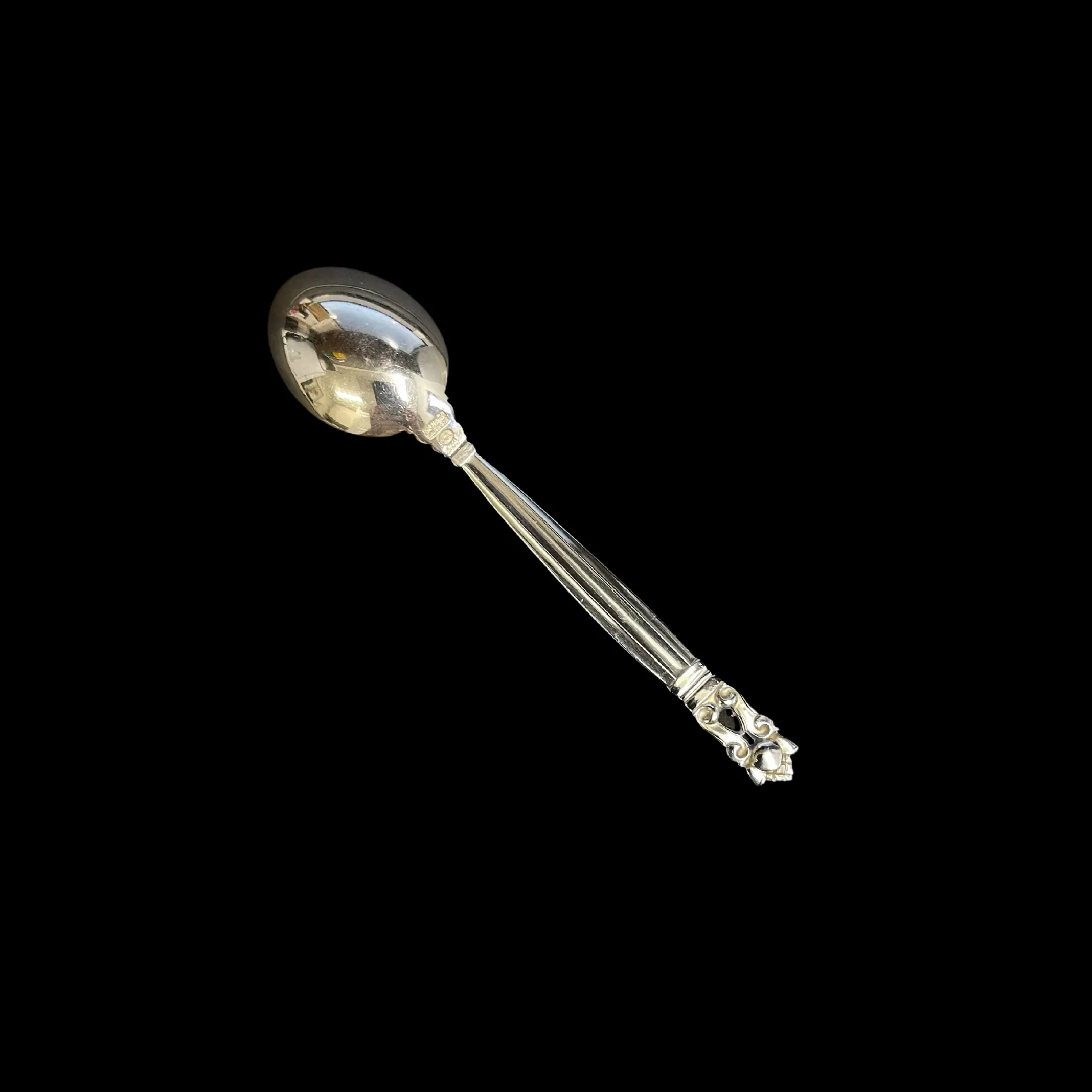 Georg Jensen Acorn 925 Sterling Silver Coffee Spoon