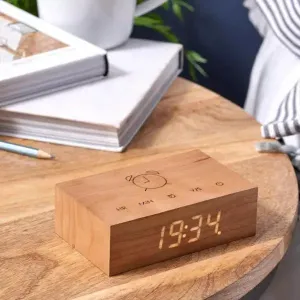 Gingko Flip Click Clock Cherry G003C15