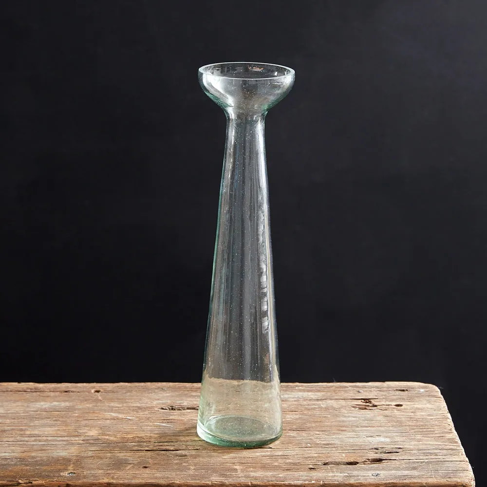 Glass Trumpet Vase Set of 2