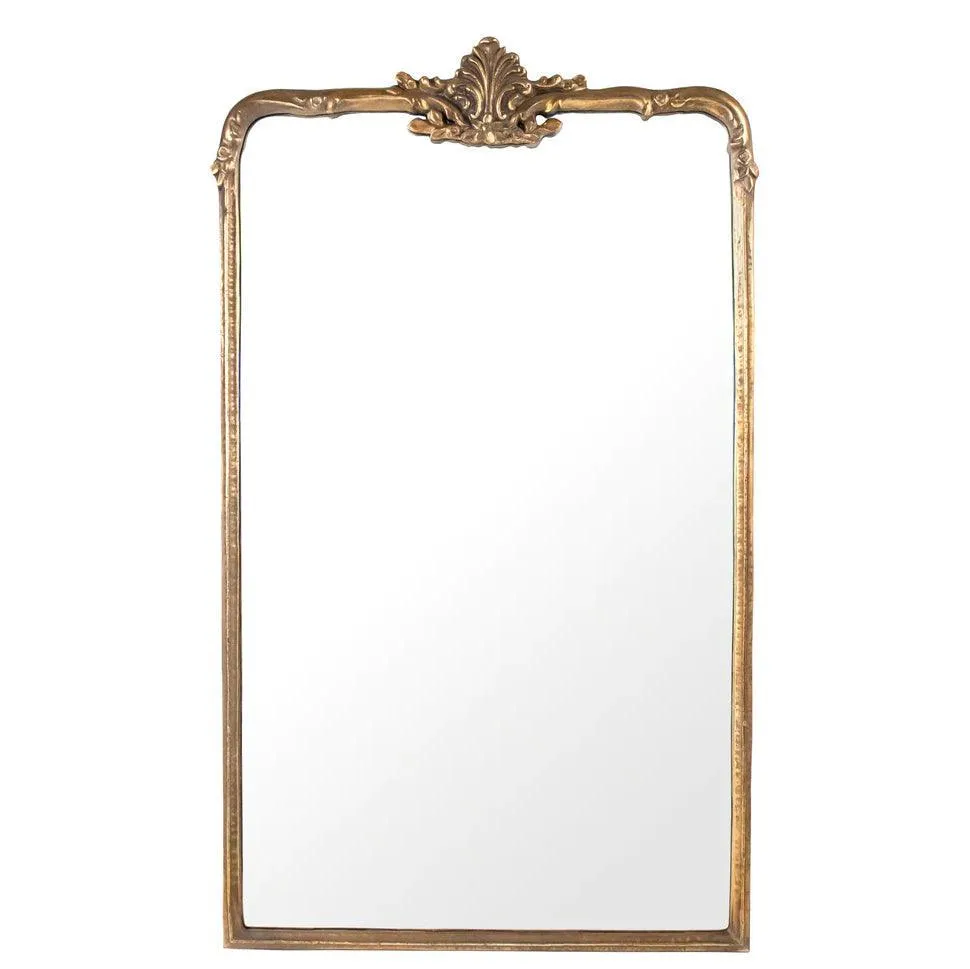 Golden Emblem Mantle Mirror