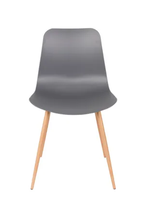 Gray Molded Dining Chairs (2) | DF Leon