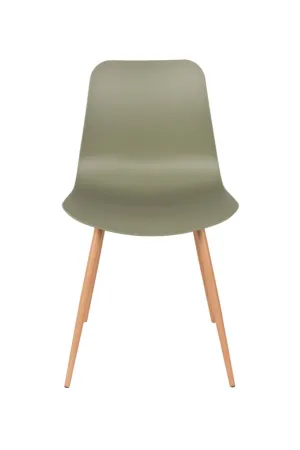 Green Molded Dining Chairs (2) | DF Leon